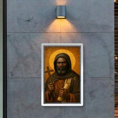 Saint Moses the Black desert icon portrait poster 2