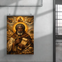 Saint Moses the Black icon portrait poster 4