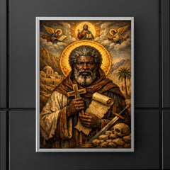 Saint Moses the Black icon portrait poster 5