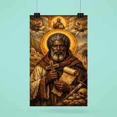 Saint Moses the Black icon portrait poster 6