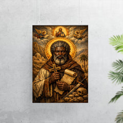 Saint Moses the Black icon portrait poster 7