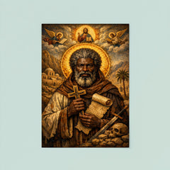 Saint Moses the Black icon portrait poster 8