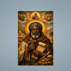 Saint Moses the Black icon portrait poster 9