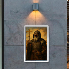 Saint Moses the Black in desert monastic armor poster 2