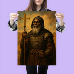 Saint Moses the Black in desert monastic armor poster 3