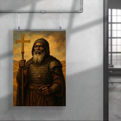 Saint Moses the Black in desert monastic armor poster 4