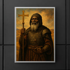 Saint Moses the Black in desert monastic armor poster 5