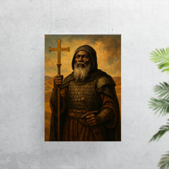 Saint Moses the Black in desert monastic armor poster 7