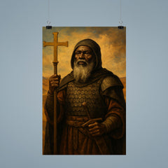 Saint Moses the Black in desert monastic armor poster 9