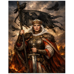 Saint Olga of Kiev with raven standard jigsaw puzzle