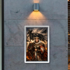 Saint Olga of Kiev with raven standard poster 2