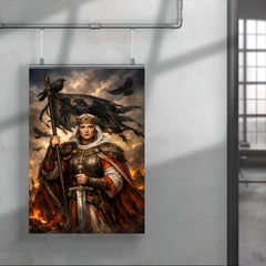 Saint Olga of Kiev with raven standard poster 4