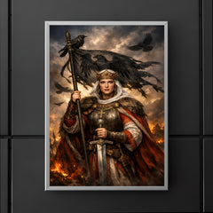 Saint Olga of Kiev with raven standard poster 5