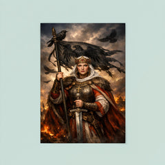 Saint Olga of Kiev with raven standard poster 8