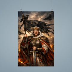 Saint Olga of Kiev with raven standard poster 9