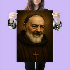 Saint Padre Pio portrait poster 3