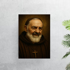 Saint Padre Pio portrait poster 7