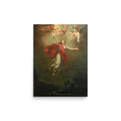 Saint Philomena of Rome poster on a plain backdrop in size 12"x16".