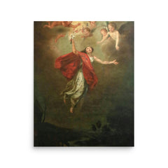 Saint Philomena of Rome poster on a plain backdrop in size 16"x20".
