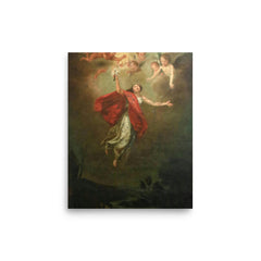 Saint Philomena of Rome poster on a plain backdrop in size 8"x10".