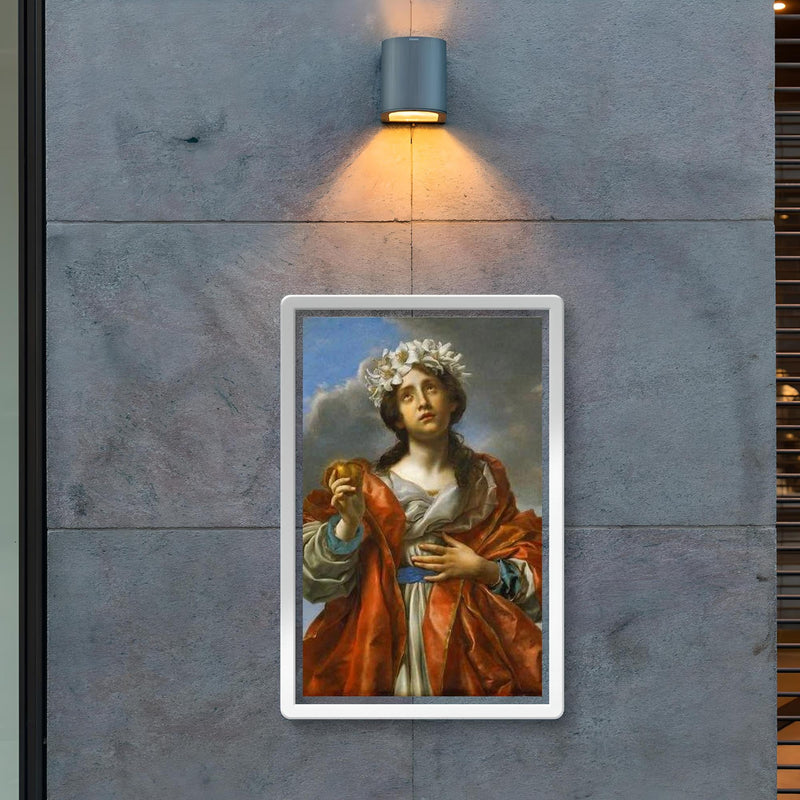 Saint with Golden Heart by Carlo Dolci poster 2