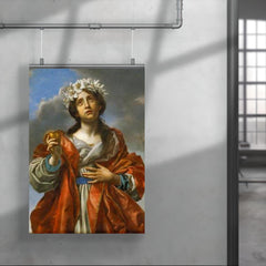 Saint with Golden Heart by Carlo Dolci poster 4