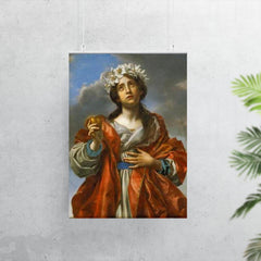 Saint with Golden Heart by Carlo Dolci poster 7