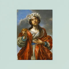 Saint with Golden Heart by Carlo Dolci poster 8