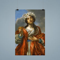 Saint with Golden Heart by Carlo Dolci poster 9