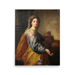 Saint Zita of Lucca poster on a plain backdrop in size 16"x20".