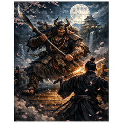 Saito Musashibo Benkei at bridge challenge jigsaw puzzle