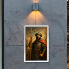 Saladin after Hattin with captured cross poster 2