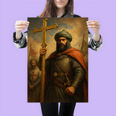 Saladin after Hattin with captured cross poster 3