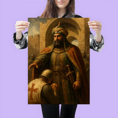 Saladin at Jerusalem gates solemn mercy poster 3