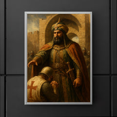 Saladin at Jerusalem gates solemn mercy poster 5