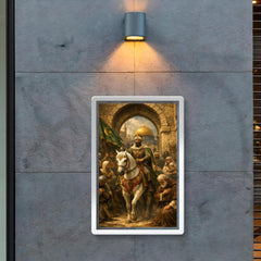 Saladin entering Jerusalem with restraint poster 2