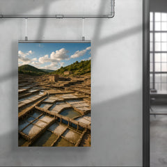 Salinas de Anana Salt Pans Basque Country Spain poster 4