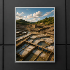 Salinas de Anana Salt Pans Basque Country Spain poster 5