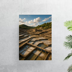 Salinas de Anana Salt Pans Basque Country Spain poster 7