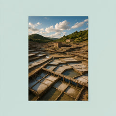 Salinas de Anana Salt Pans Basque Country Spain poster 8