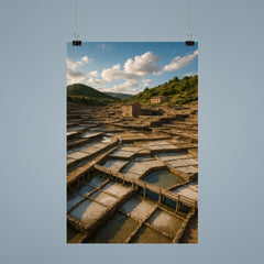 Salinas de Anana Salt Pans Basque Country Spain poster 9
