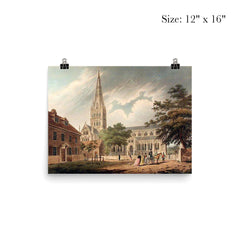 Salisbury Cathedral by Francis Jukes poster 3