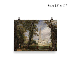 Salisbury Cathedral from the Bishop's Grounds by John Constable poster 3