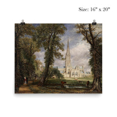 Salisbury Cathedral from the Bishop's Grounds by John Constable, c. 1825 poster 2