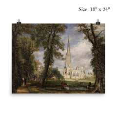 Salisbury Cathedral from the Bishop's Grounds by John Constable, c. 1825 poster 5