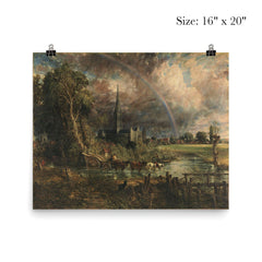Salisbury Cathedral from the Meadows by John Constable poster 2