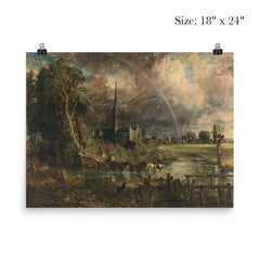 Salisbury Cathedral from the Meadows by John Constable poster 5