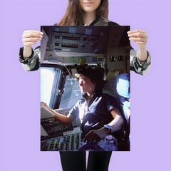Sally Ride on the Flight Deck, 1983 poster 3