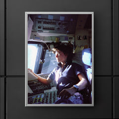 Sally Ride on the Flight Deck, 1983 poster 5