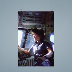 Sally Ride on the Flight Deck, 1983 poster 9